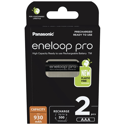 Akumulator Panasonic Eneloop Pro Aaa 930 mAh 2 sztuki BK-4HCDE/2BE