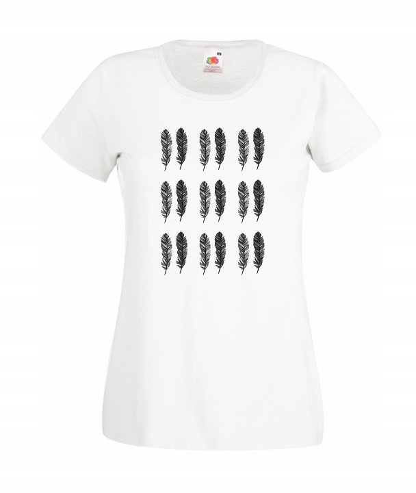 

Xs Koszulka Damska Mandala Abstrakcja Piórko Wzór