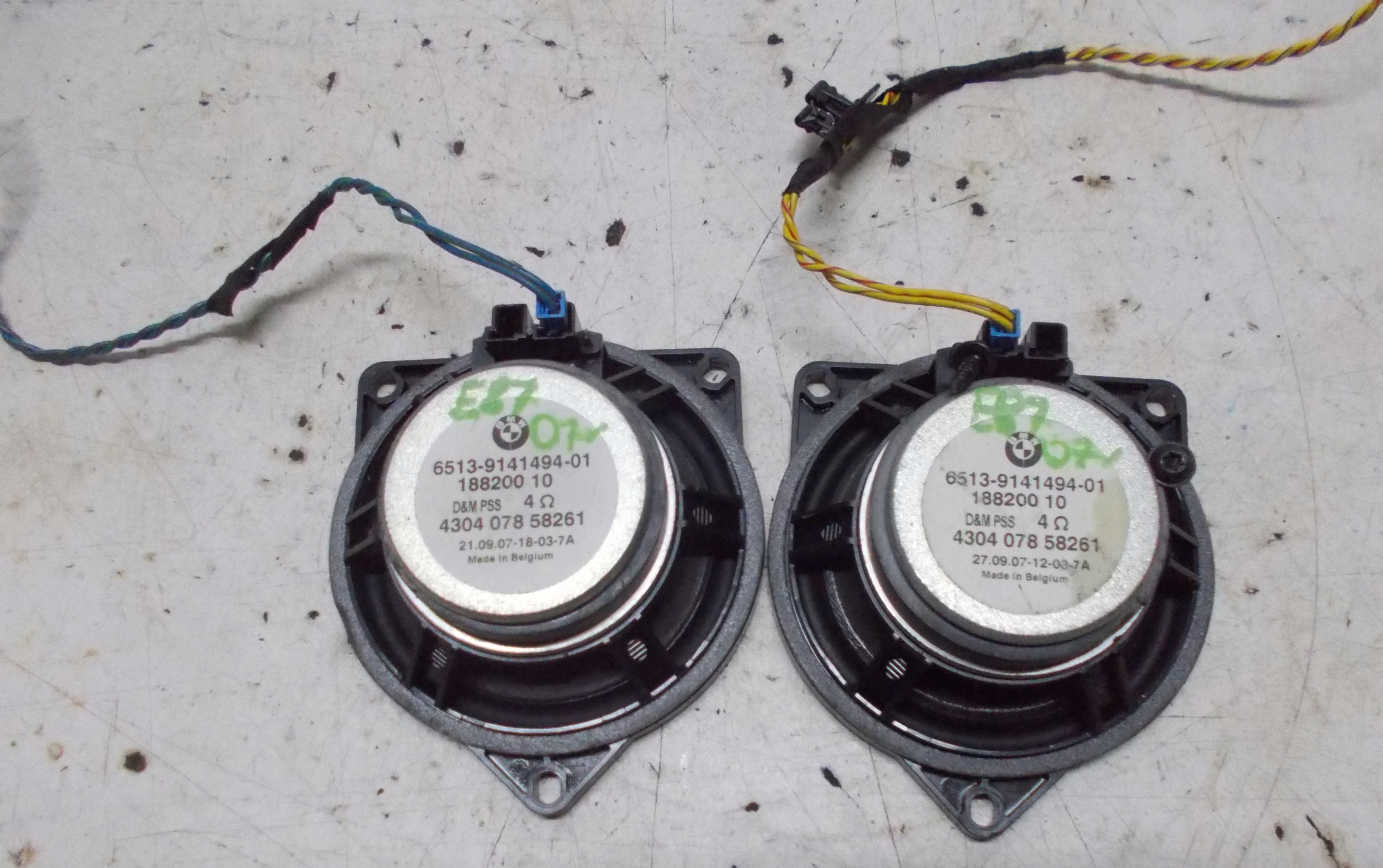 BMW E87 07R 3D speaker SREDNIOTONOWY 9141494