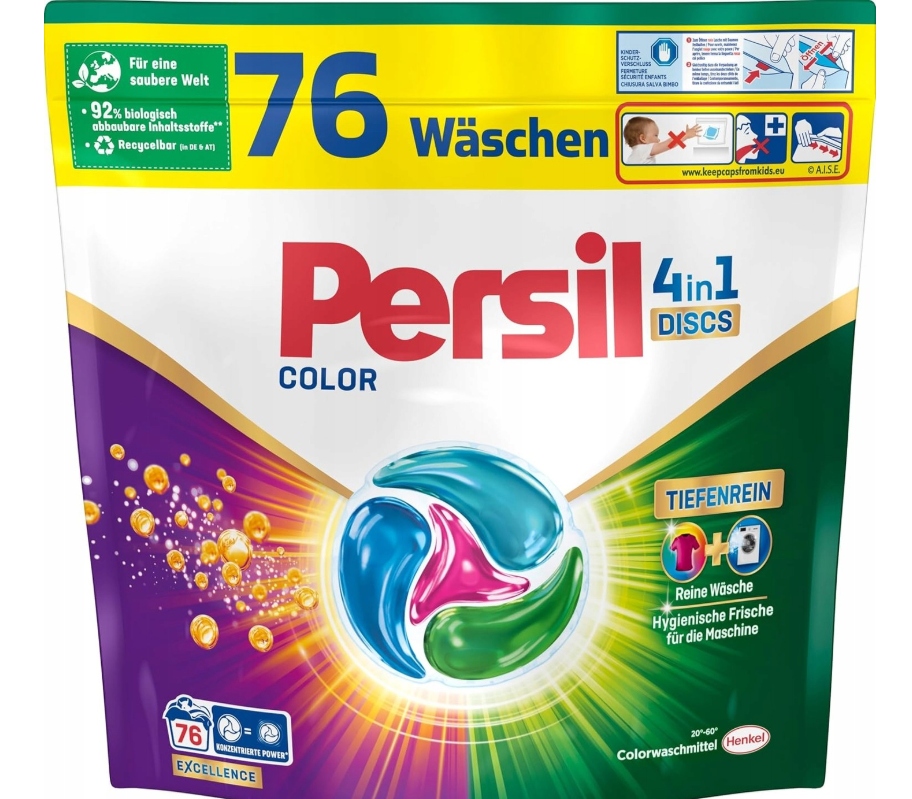 Levně Persil Color kapsle na praní 4v1 Disney 76 ks Dovoz Německo
