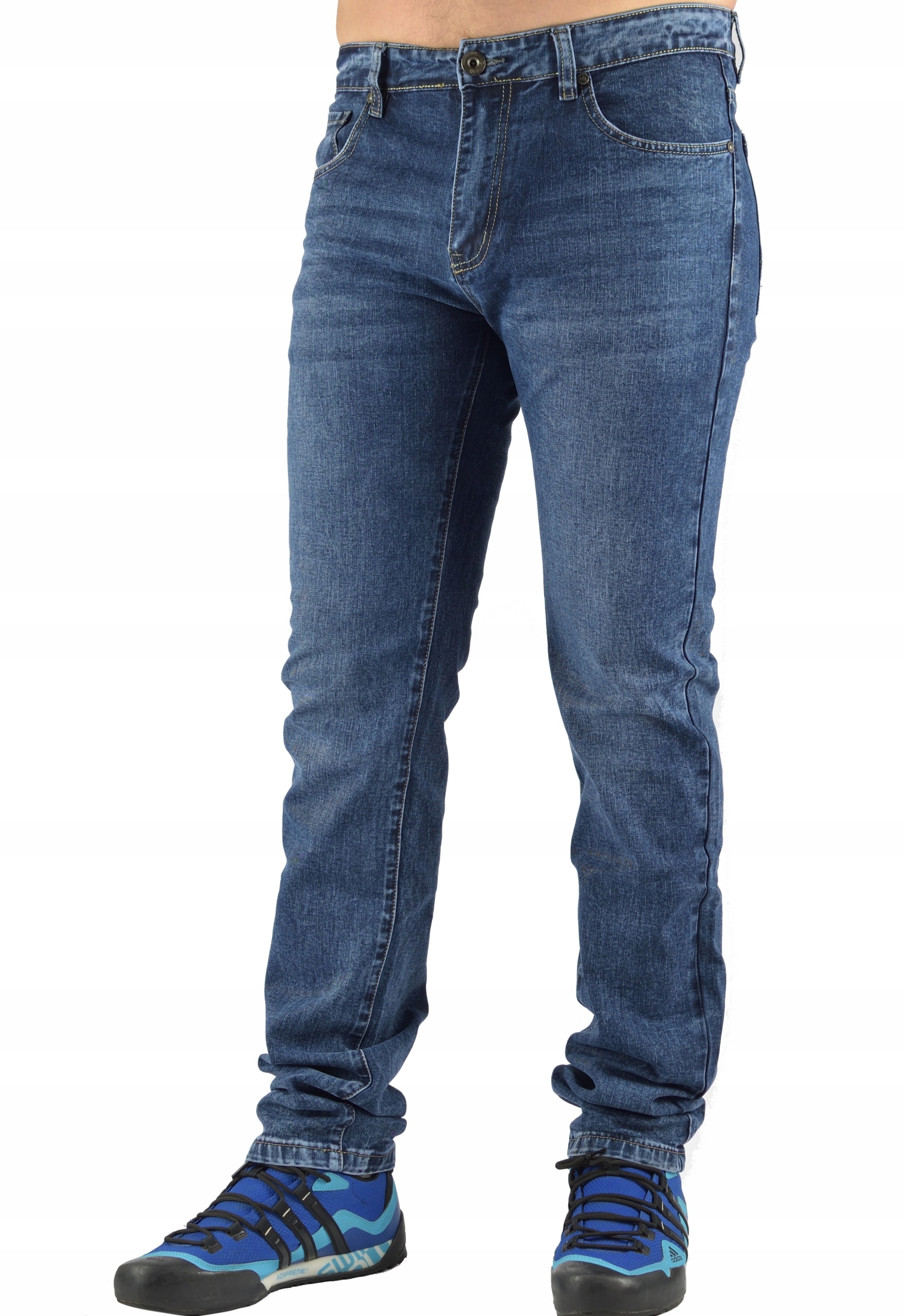 SPODNIE MĘSKIE NIEBIESKIE JEANSY EVIN W 35 L 34 Rozmiar 35/34