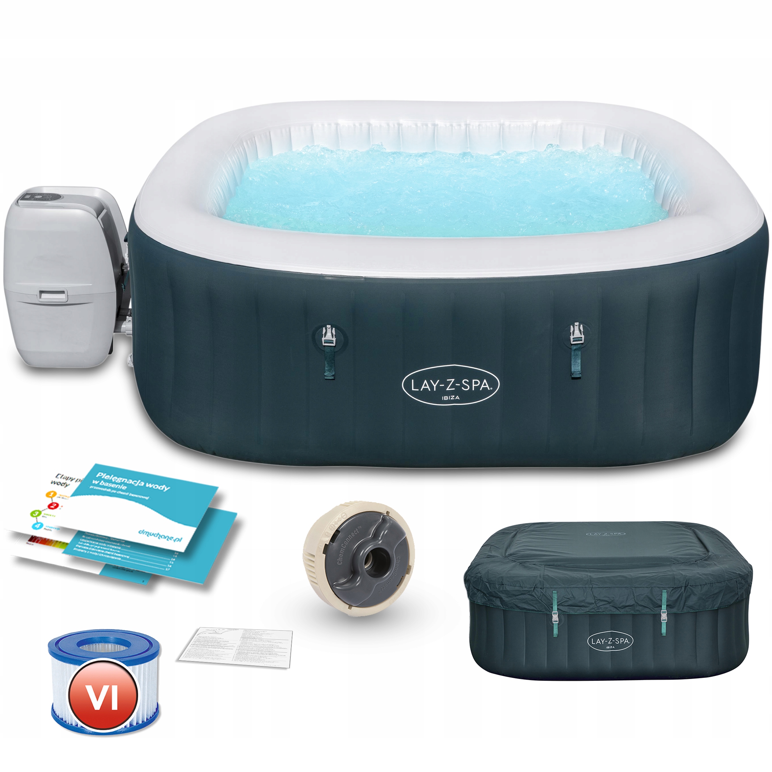 

Dmuchane Spa Ogrodowe 7-osobowe Hydromasaż Bestway