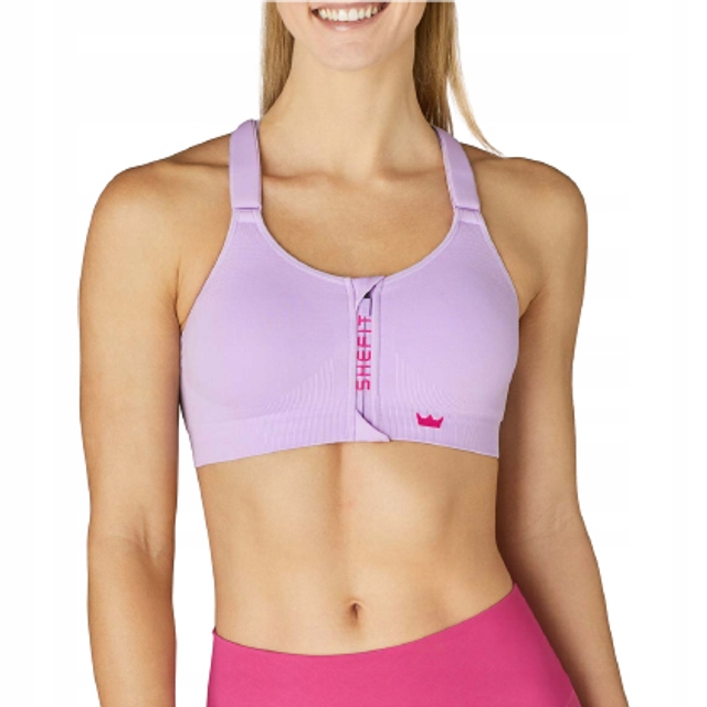 Sportovní Podprsenka Shefit Fialová Fitness Cvičení Posilovna Gym VEL.6XL