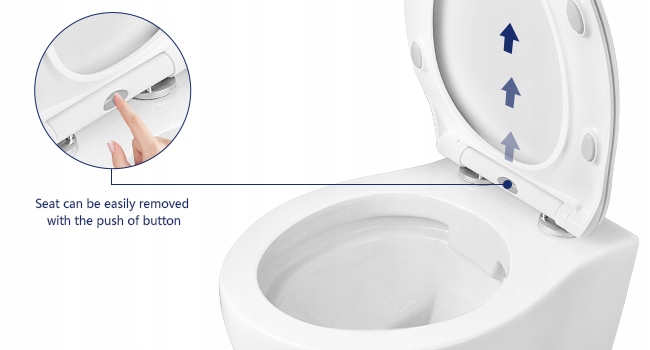 DeerValley toaleta ścienna 1.6 GPF/1.1 GPF biała DV-1F0069 Certyfikat CE