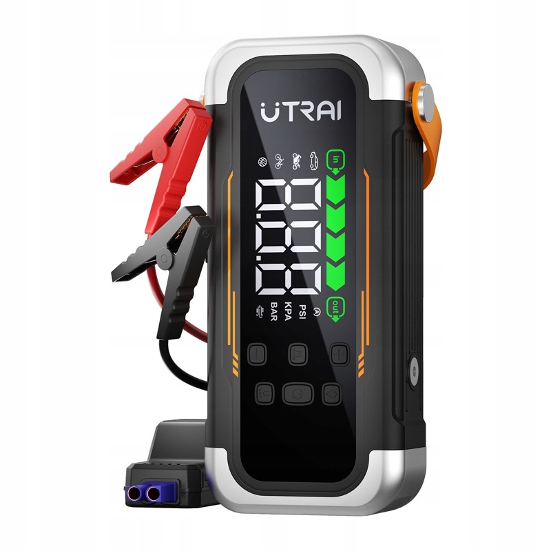 Utrai JS40 Startér Jump Starter Kompresor Powerbank 6000A 30W Pd Booster