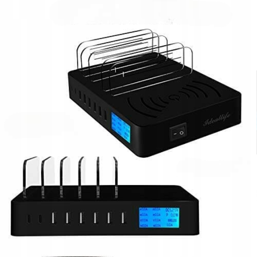 Szybka stacja ładująca PD20W QC3.0 z wieloma portami USB, 7 w 1 — miniatura 11