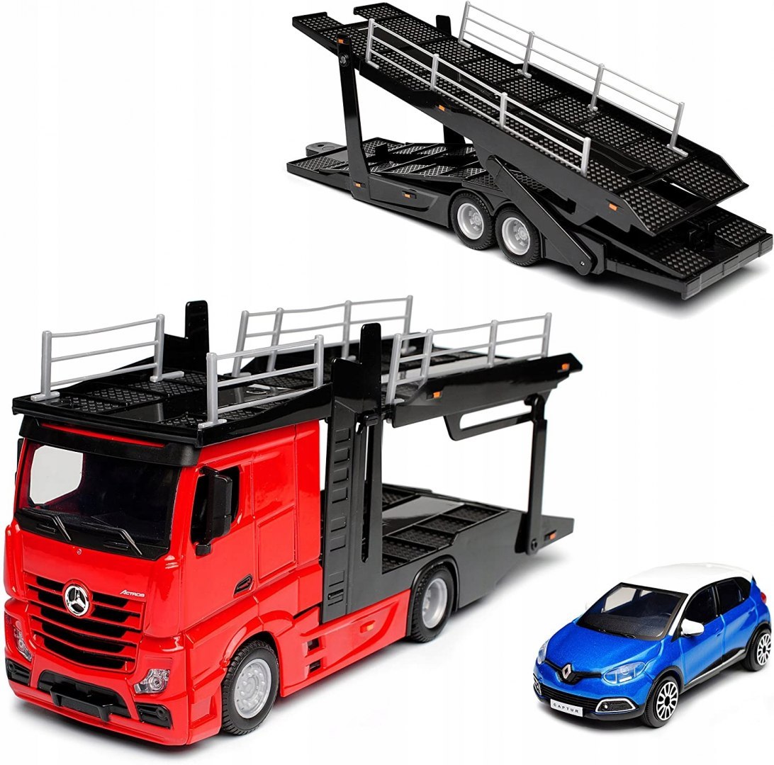 Mercedes Actros lora Renault Captur Bburago 1:43