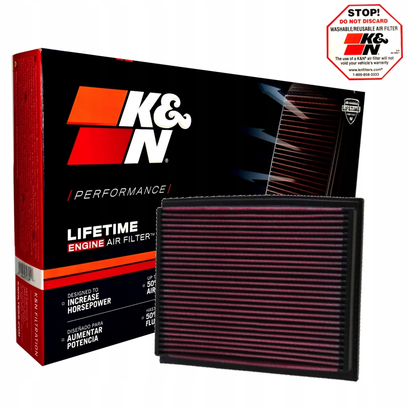 K&N SPORTOWY FILTR POWIETRZA AUDI A4 B6 B7 B8