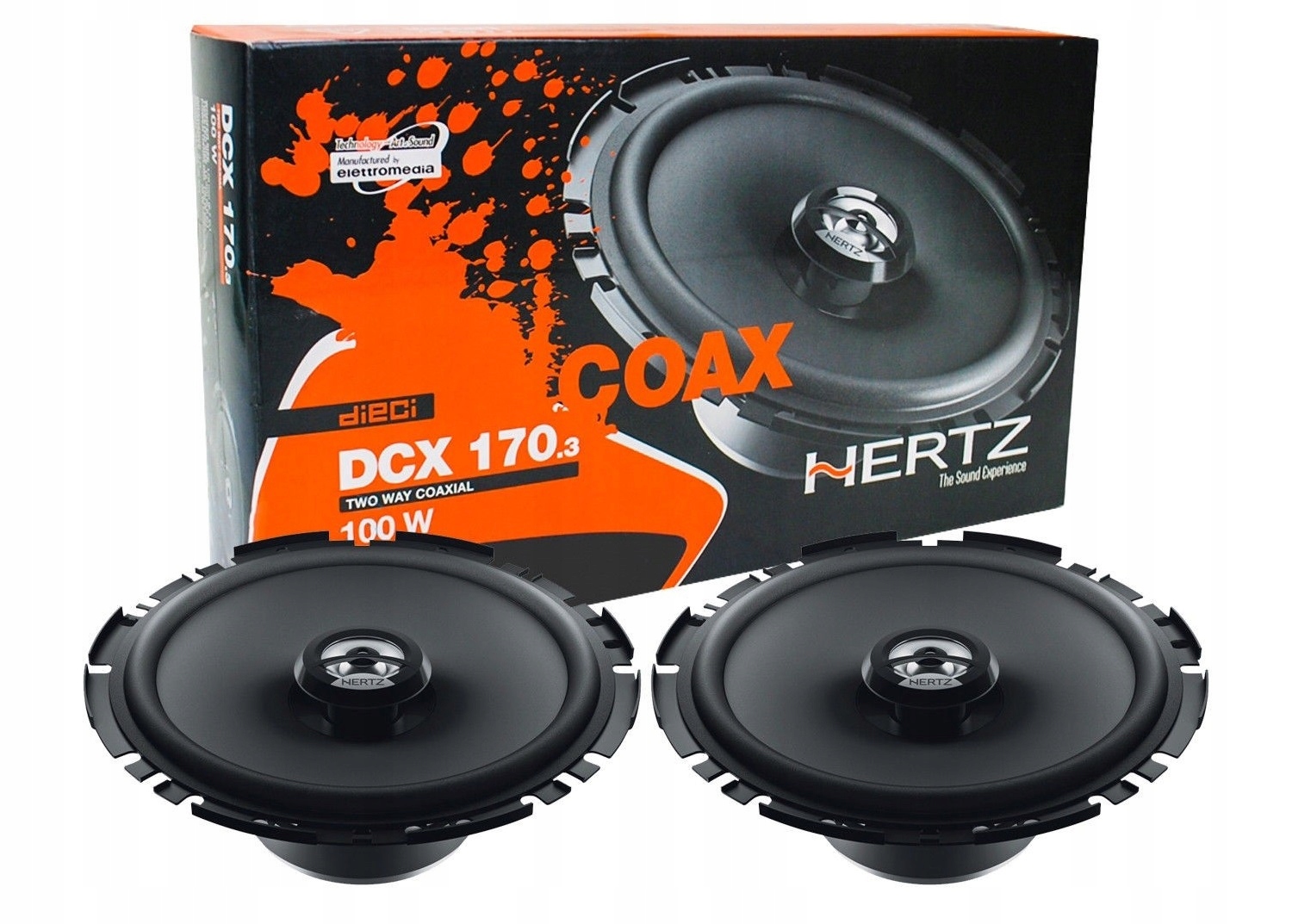 HERTZ DCX 170.3 2-DROŻNE GŁOŚNIKI SAMOCHODOWE