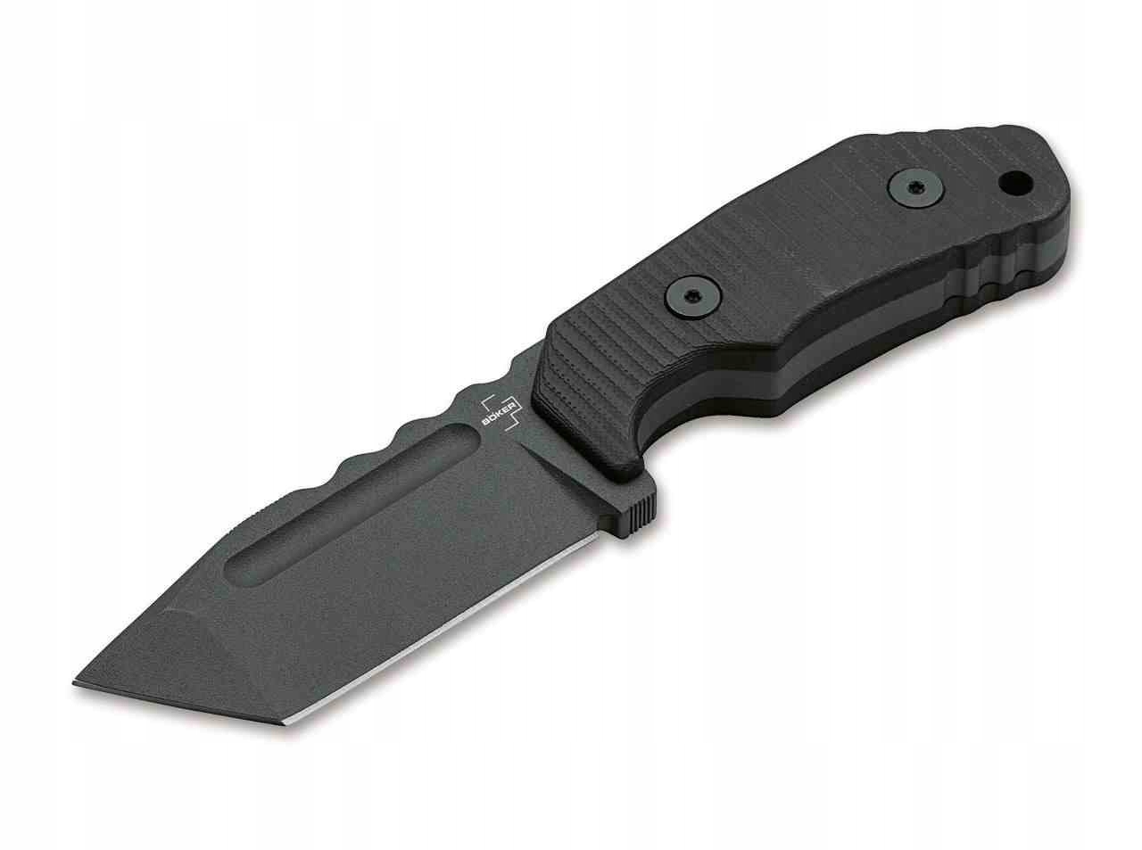 Nůž Böker Plus Little Dvalin Tanto Black D2, G10, 8 cm