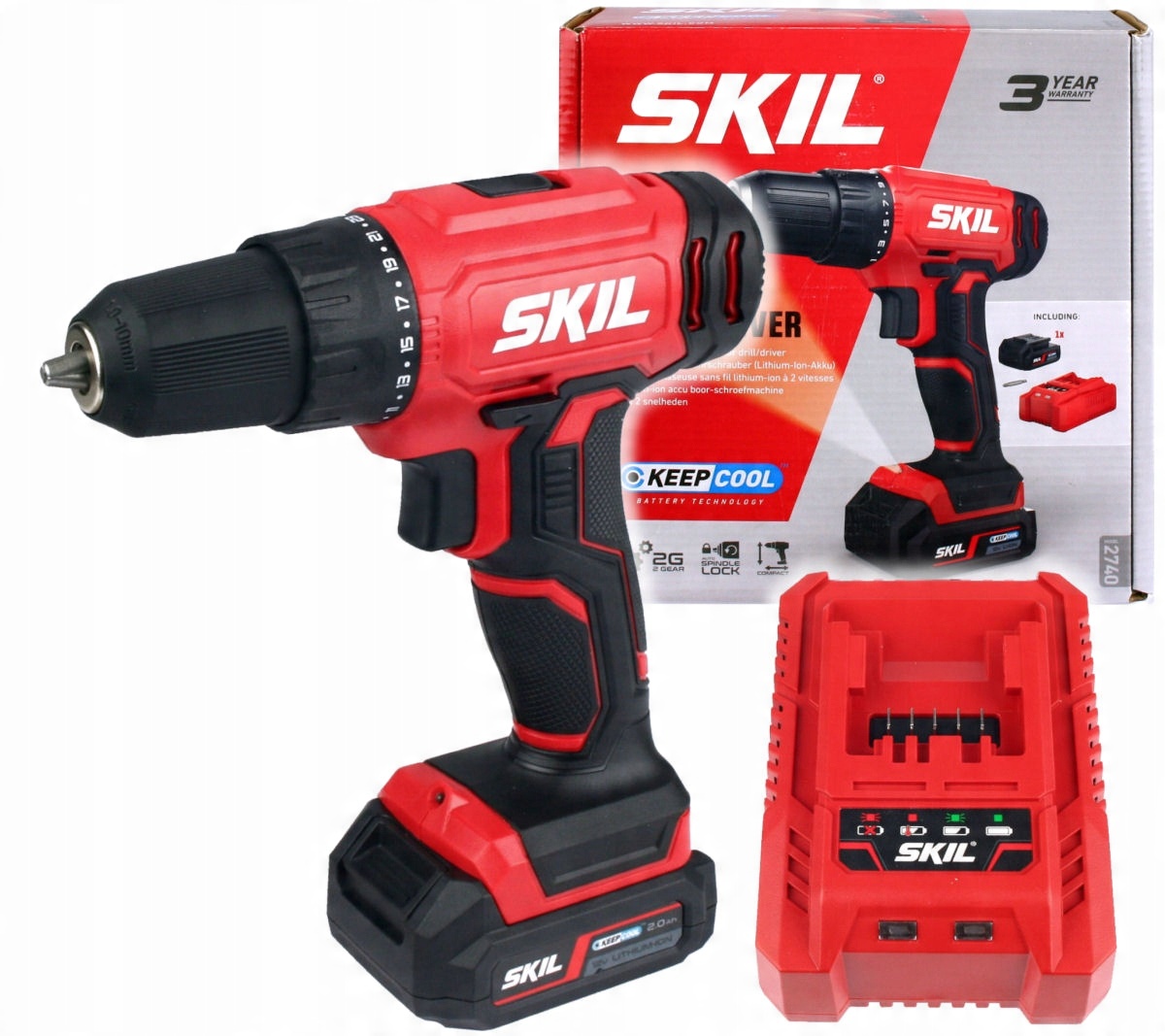 

Wkrętarka 12V 35Nm Skil 1x2,0Ah