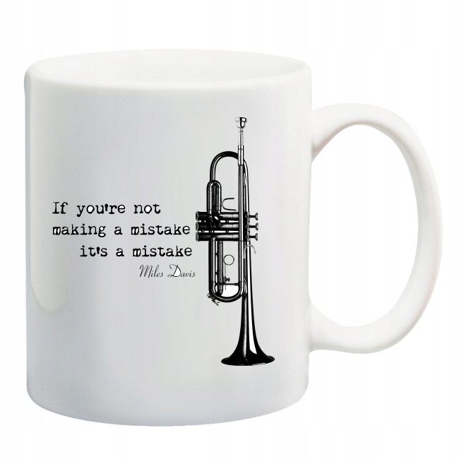 KUBEK jazz MILES DAVIS TRĄBKA MUZYKA SAXOFON WZORY