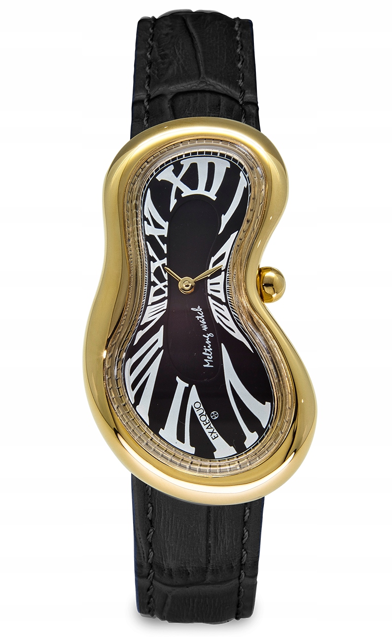 Nové Originální dámské hodinky Exaequo EX0002.0001 Melting Watch, černé