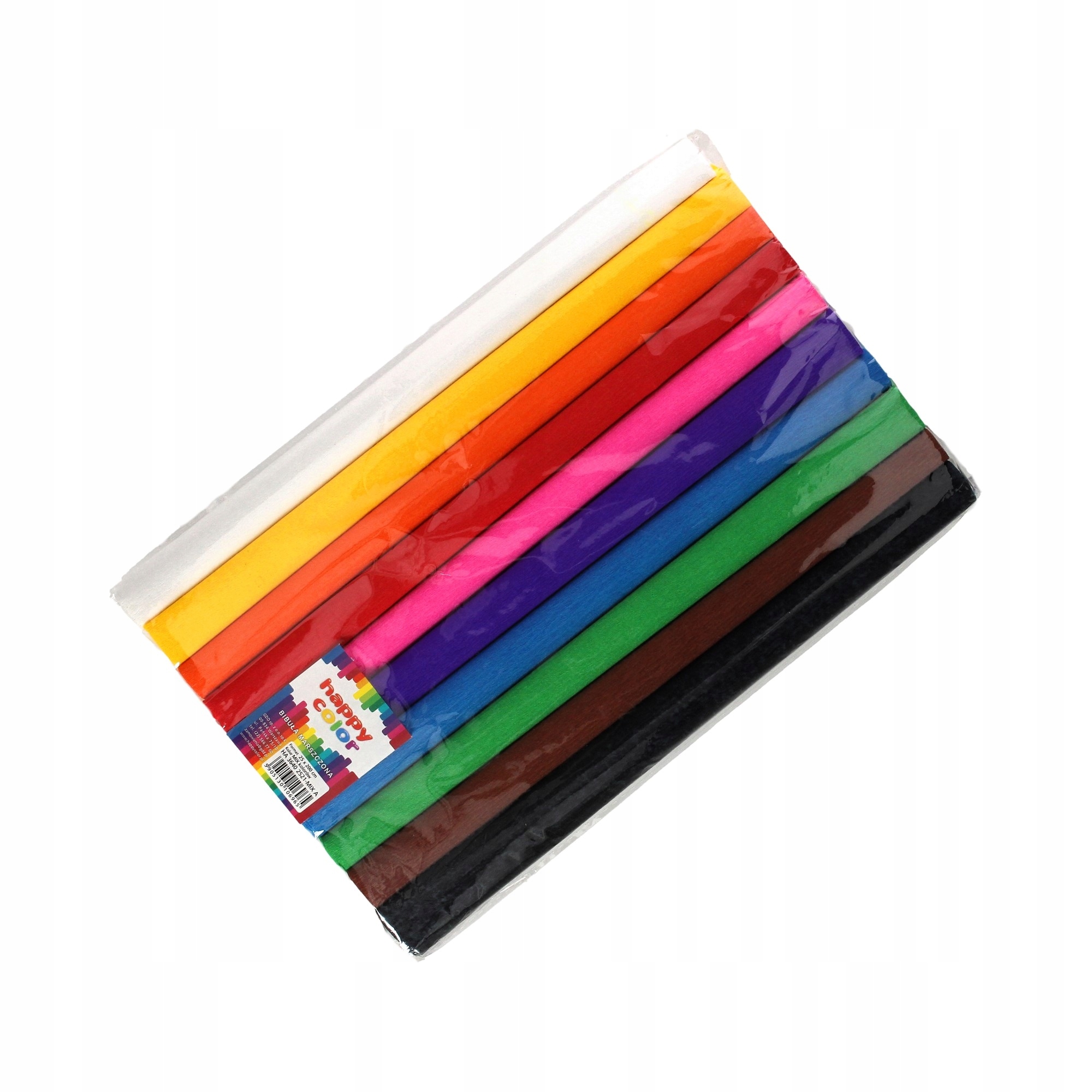 

HappyColor krepina bibuła marszczona rolka 10 kol