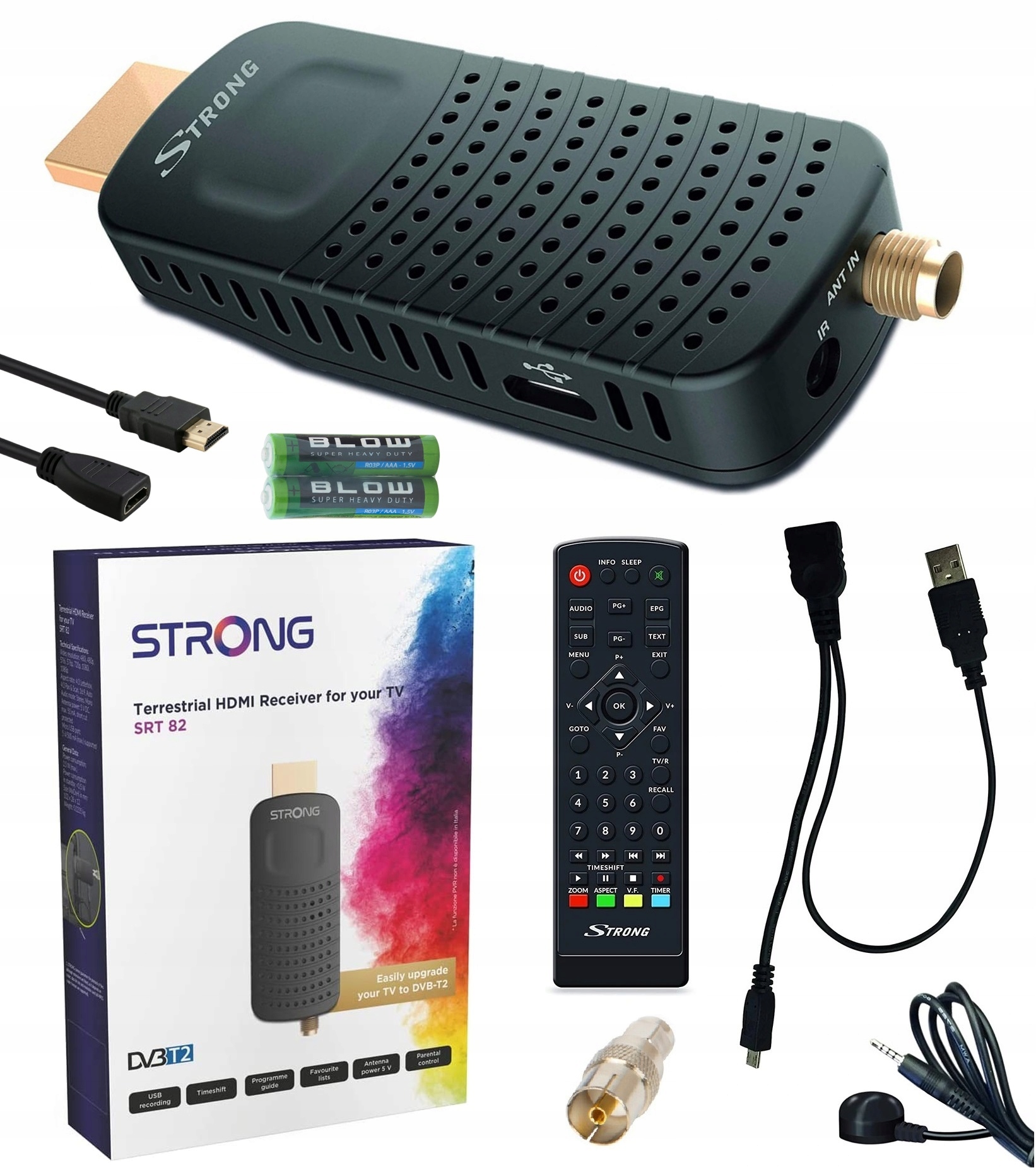 

Mini Tuner Dekoder DVB-T2 H.265 Hevc Zasilany Usb
