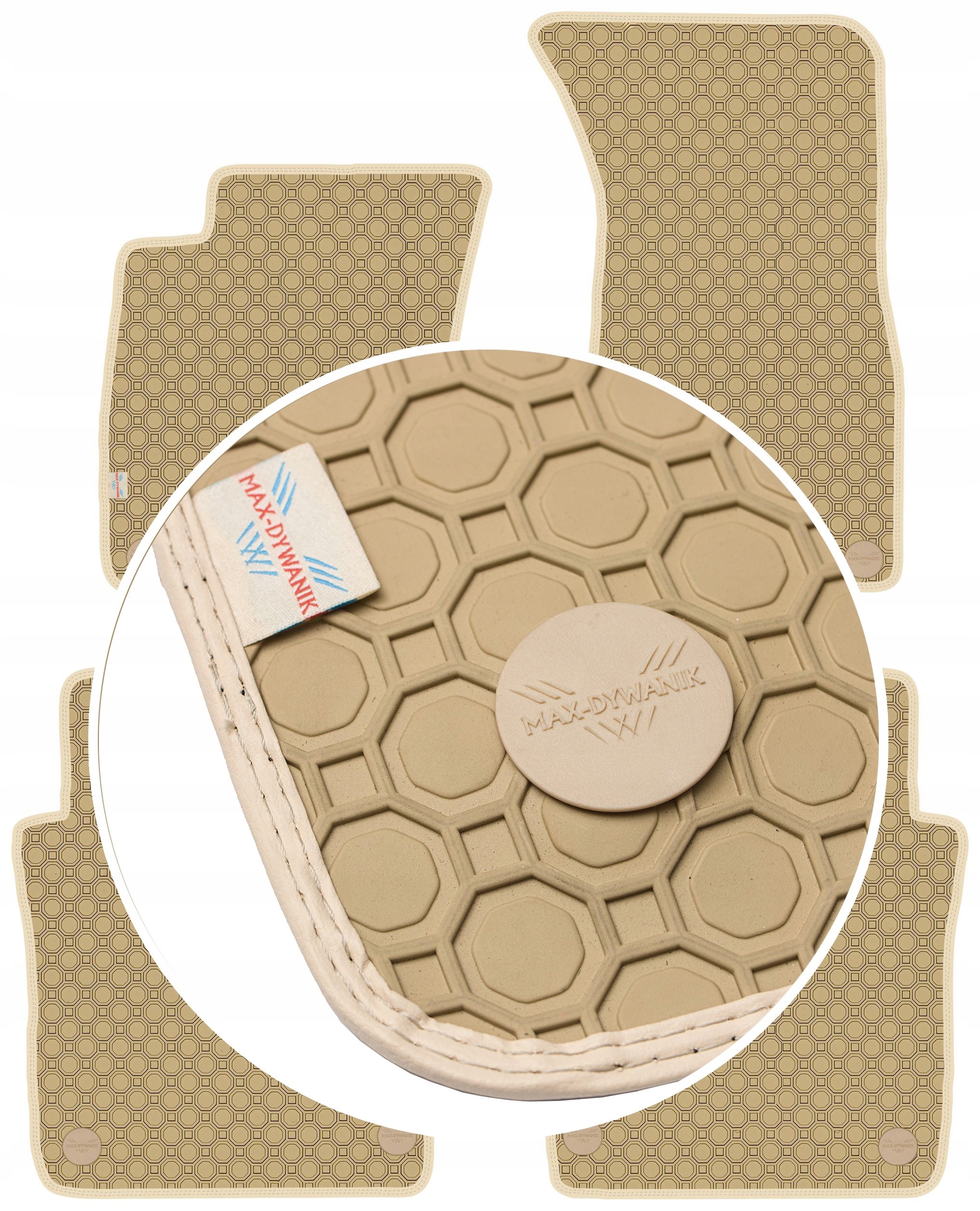 Audi A8 D3 Long 2002-2010 Koberce Béžové