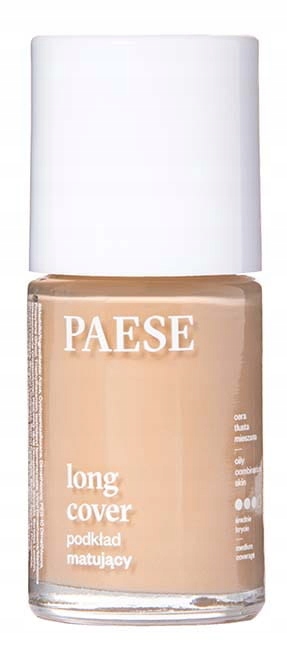 Paese, Long Cover Mat Fluid Matujący 03M Naturalny