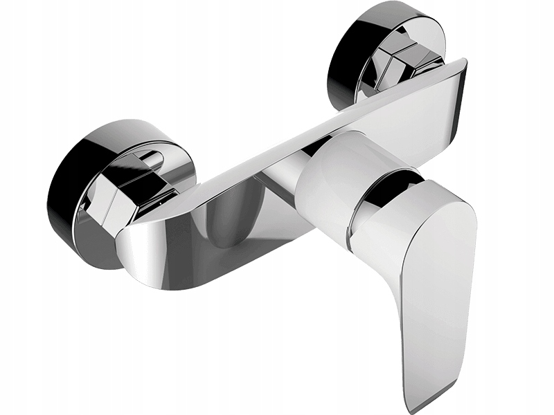 Sprchová Batéria Biela Chrómová Sprchová Alea