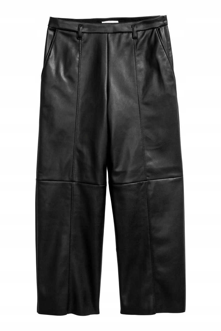 

H&m 40 L Szerokie spodnie Ekoskóra