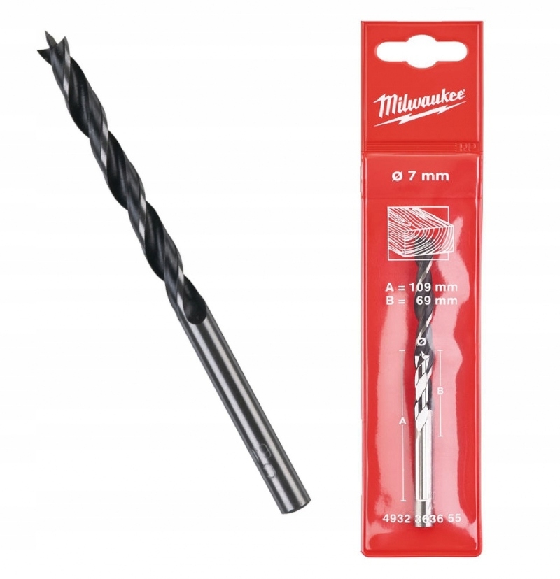 

Milwaukee Wiertło świder do drewna sklejki 7mm