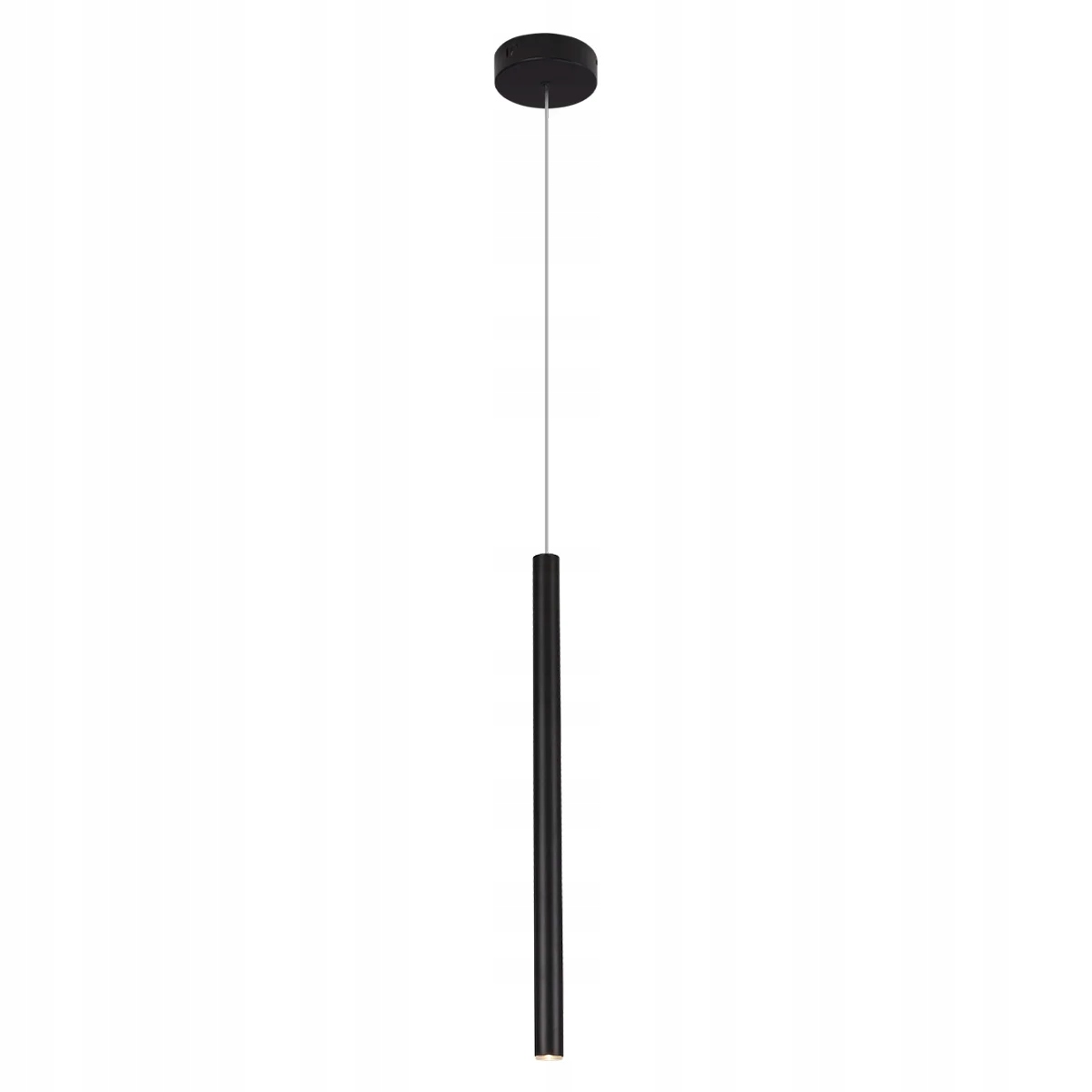 Závěsná Led lampa bodová tuba 45 cm černá nad stůl, barový ostrov Maxlight