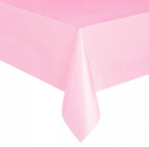 OBRUS FOLIOWY JEDNORAZOWY RÓŻOWY DUŻY 137X274 Szerokość produktu 137 cm