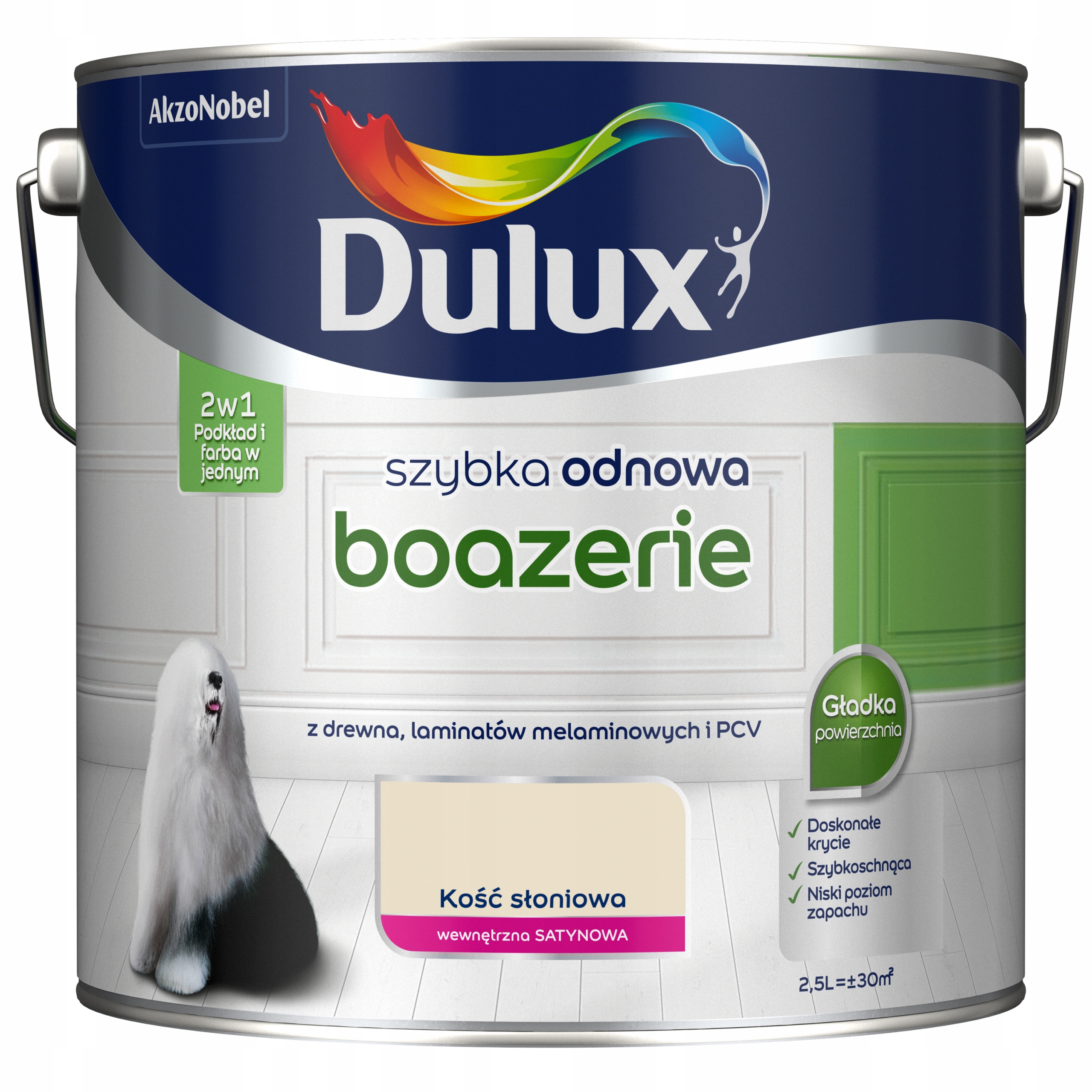 

Dulux Szybka Odnowa Boazerie Kość Słoniowa 2.5L