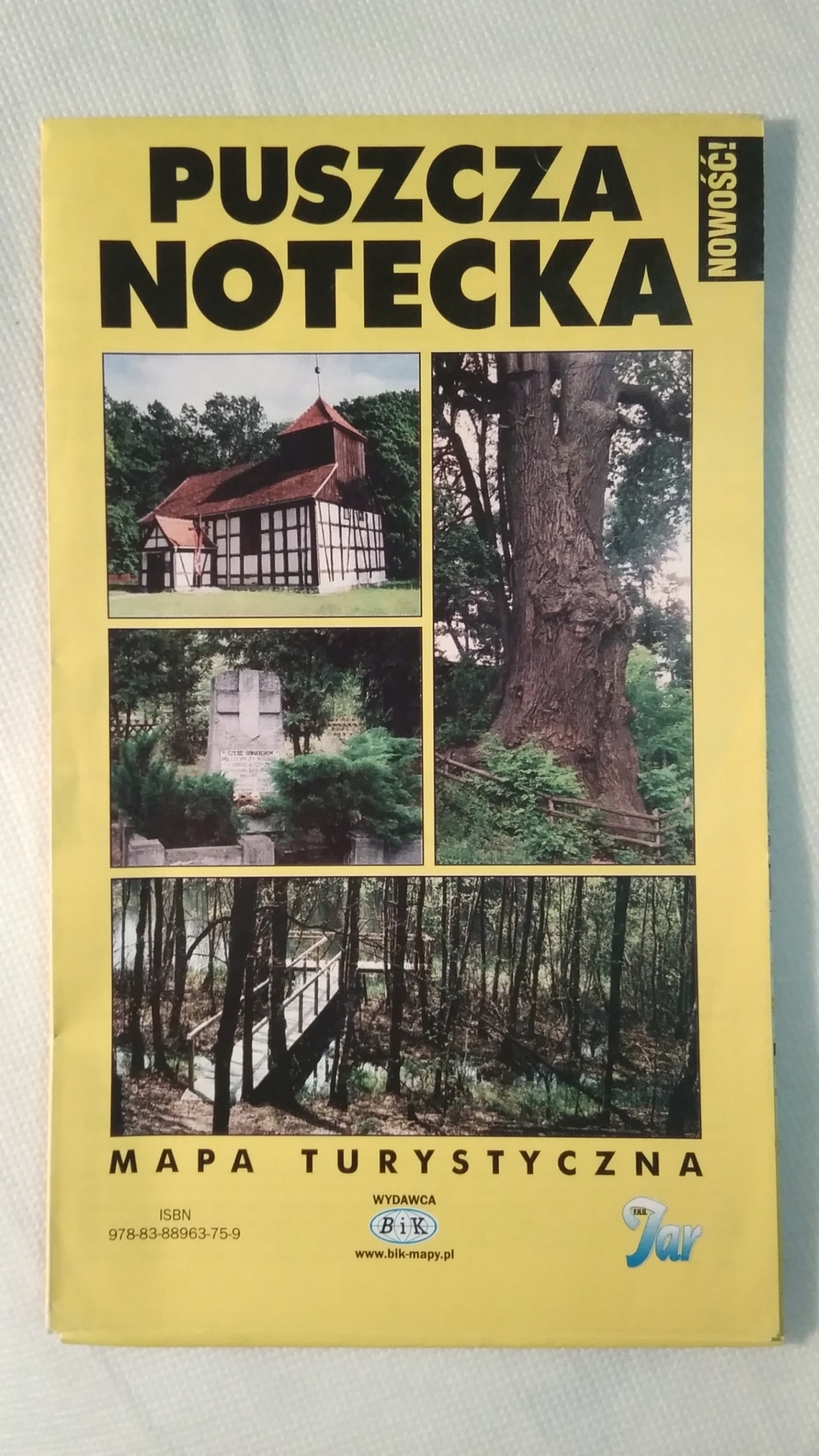 PUSZCZA NOTECKA mapa turystyczna BiK