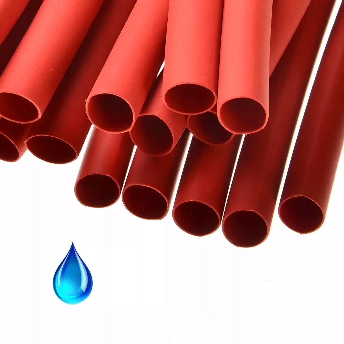 Rurka 3,2mm termokurczliwa z klejem Czerwony Średnica rurki 3.2 mm