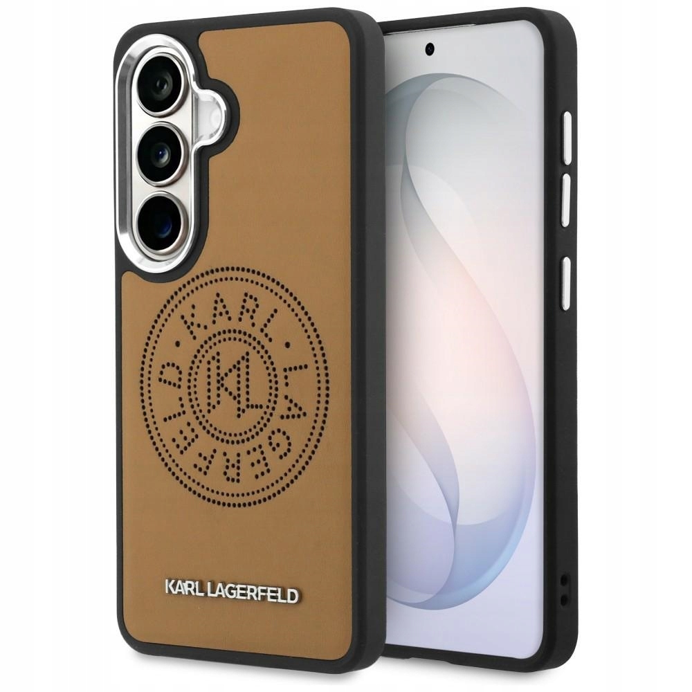 Etui Karl Lagerfeld Perforated Kl MagSafe na Samsung Galaxy S26 brązowe