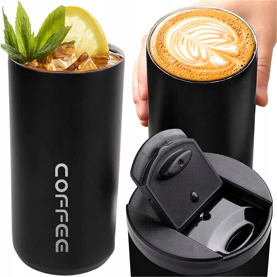 Termos Kubek Termiczny Butelka Bidon 400ml Do Kawy Herbaty Yerba Mate Stal