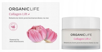 ORGANIC LIFE KREM NOC COLLAGEN LIFT NA ZMARSZCZKI