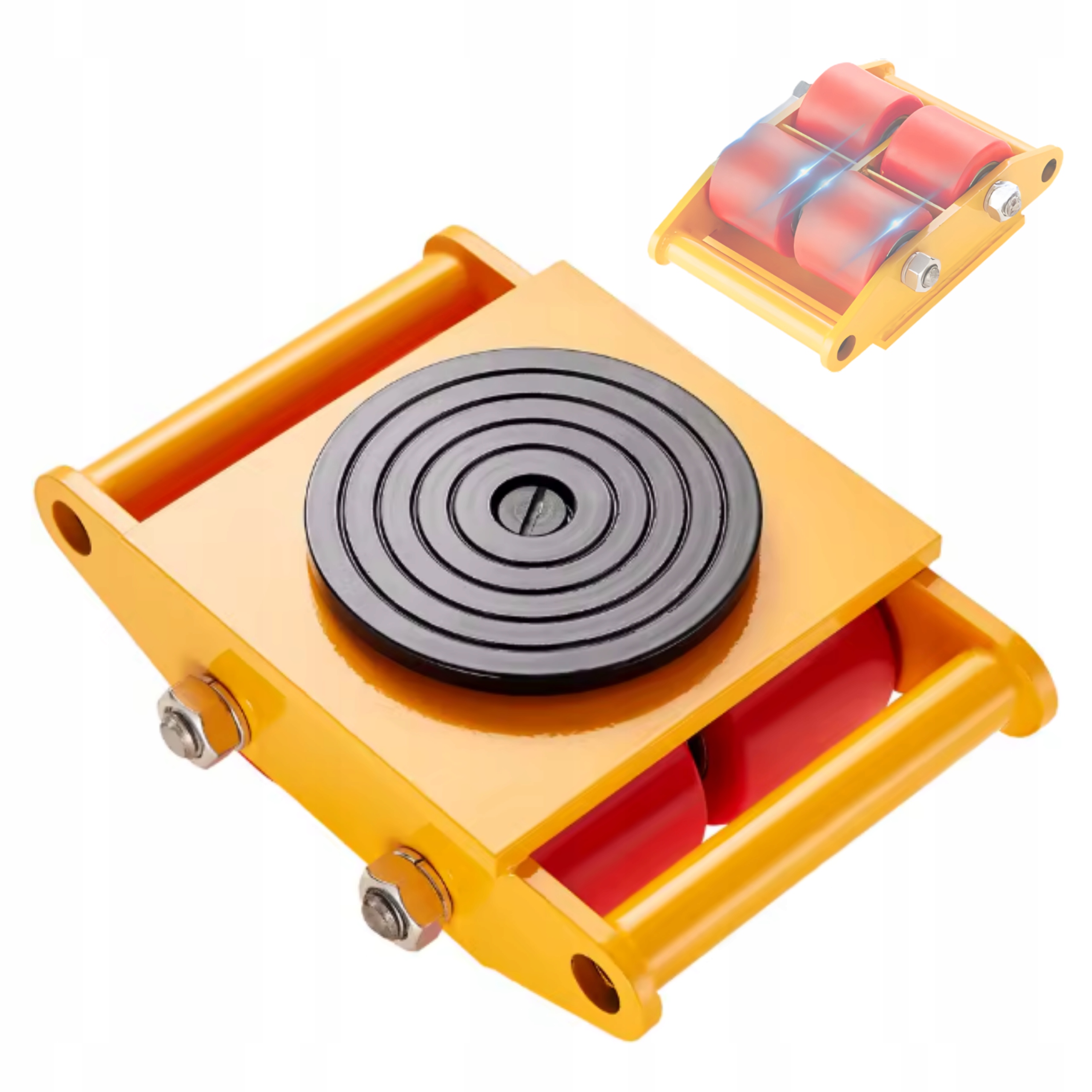 Transportní Válečky Pro Stroje 6 T – Otočná Deska 360°, Průmyslová Sada