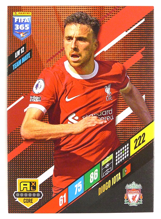 Karty piłkarskie Panini Fifa 365 2024 karta Core LIV 12 Jota