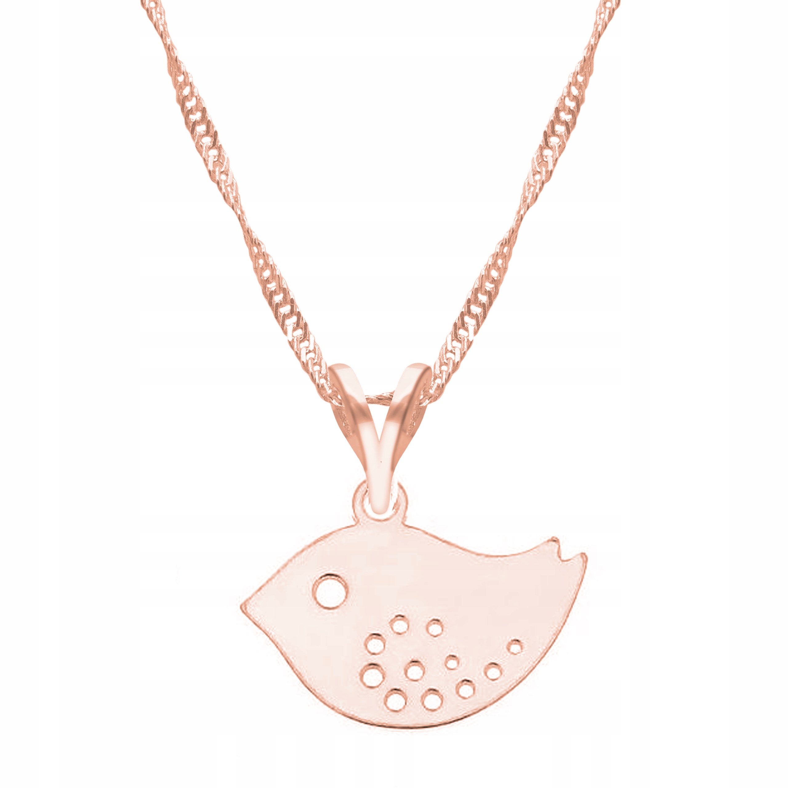 Řetízek zlatý náhrdelník 925 Ptáček Zvíře