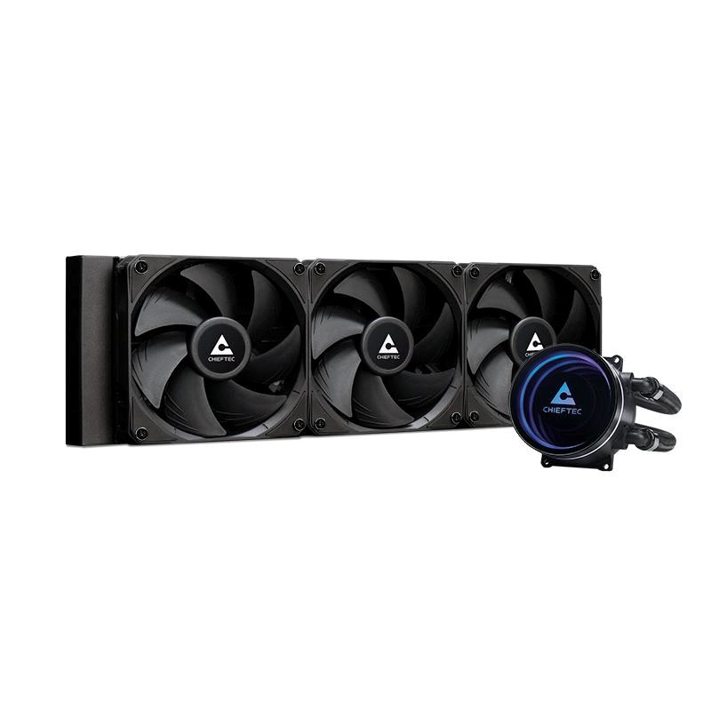 Chieftec vodní chlazení Cpu Iceberg 360 Dark, 3x120mm, Argb vodní blok,…