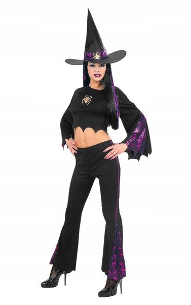 Kostým čarodějky Halloween M