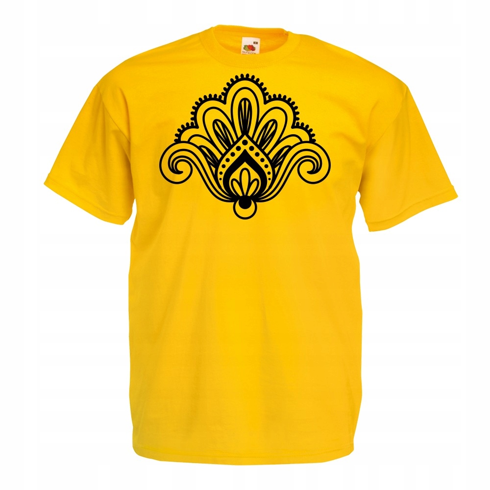 

Koszulka mandala symbol L żółta