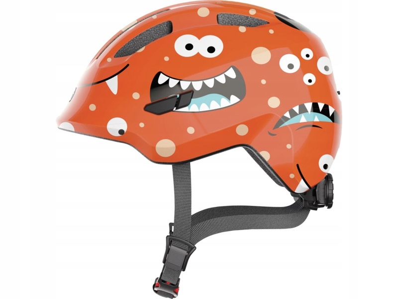 Kask rowerowy Abus Smiley 3.0 Monster Pomarańczowy dla Dzieci (rozmiar S)
