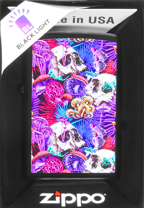 Zapalovač Zippo Psychedelic Mushroom Design 60007073 Větruodolný benzín