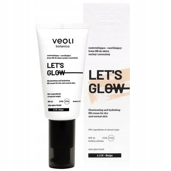 Veoli Botanica Let's Glow, rozjasňující a hydratační Bb krém pro suchou pleť