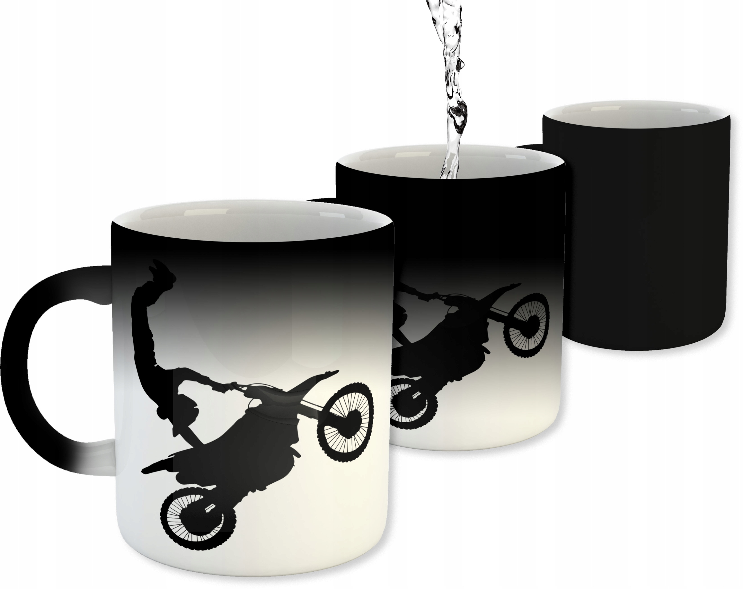 

Magiczny kubek czarny Motocross