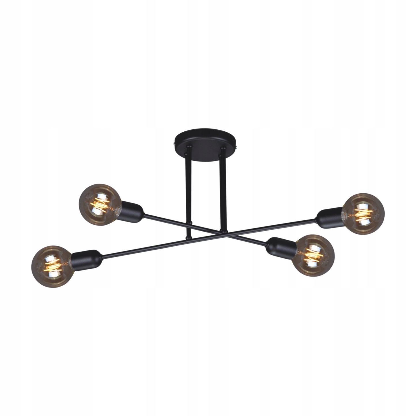 Stropná lampa v prísnom štýle, do obývacej izby K-4382 zo série Sitya Black
