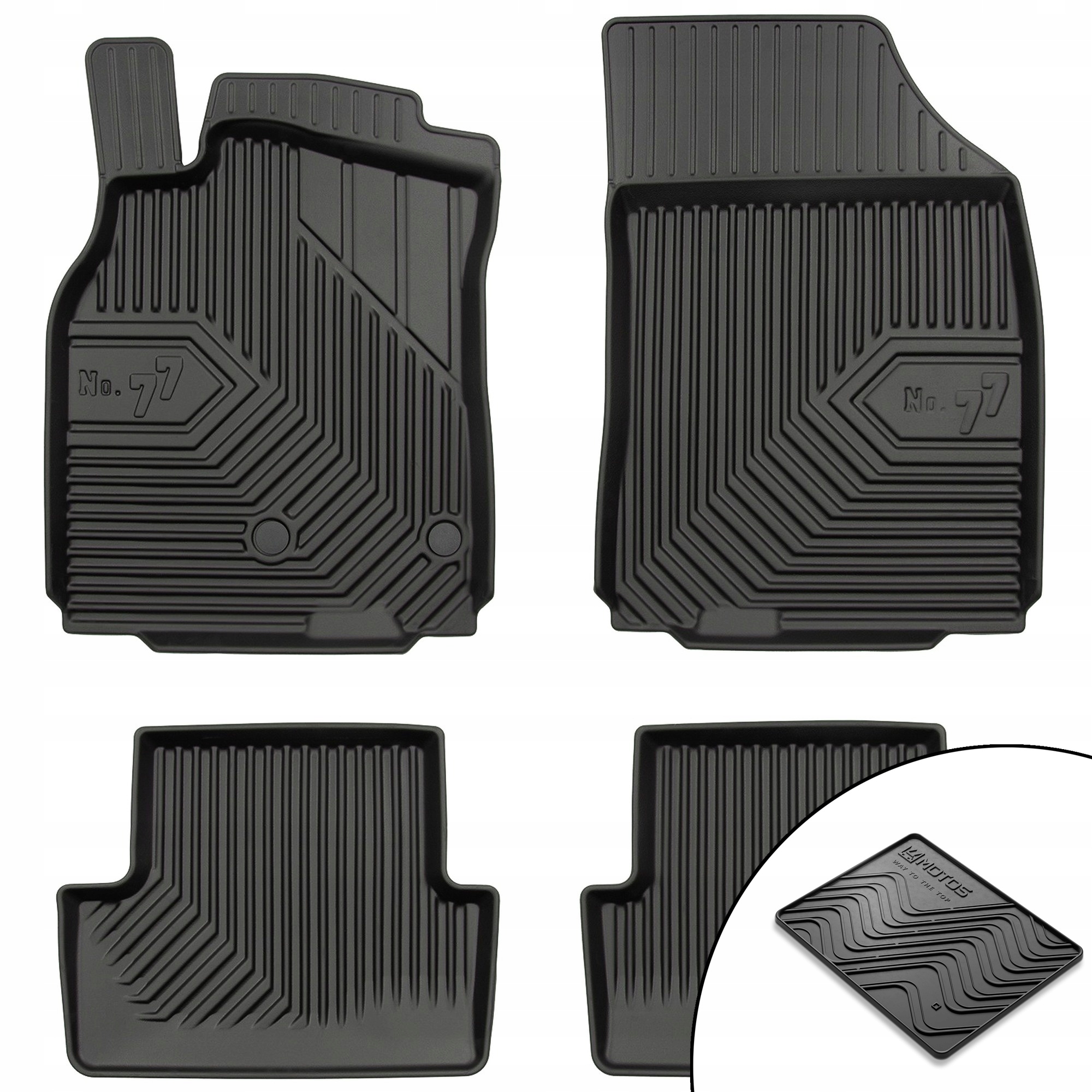 Dywaniki gumowe No.77 Renault Megane III 2008-2016 nie pasują do Coupe ma