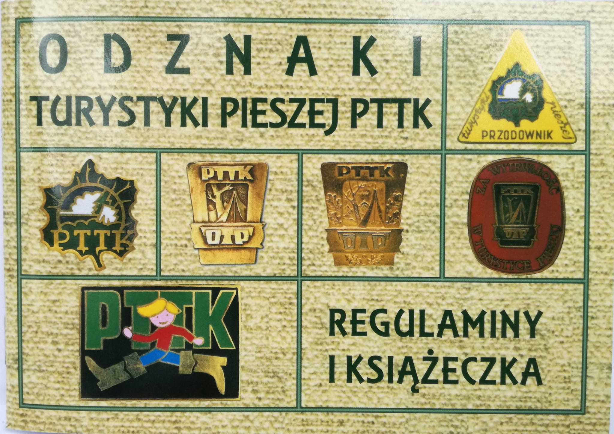 

książeczka Otp Pttk odznaka turystyki pieszej