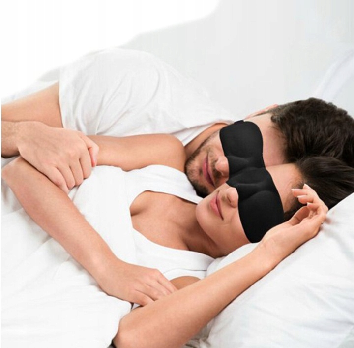 MASKA OPASKA 3D OPASKI NA OCZY DO SPANIA ŚPIJ 93 Wzór dominujący bez wzoru