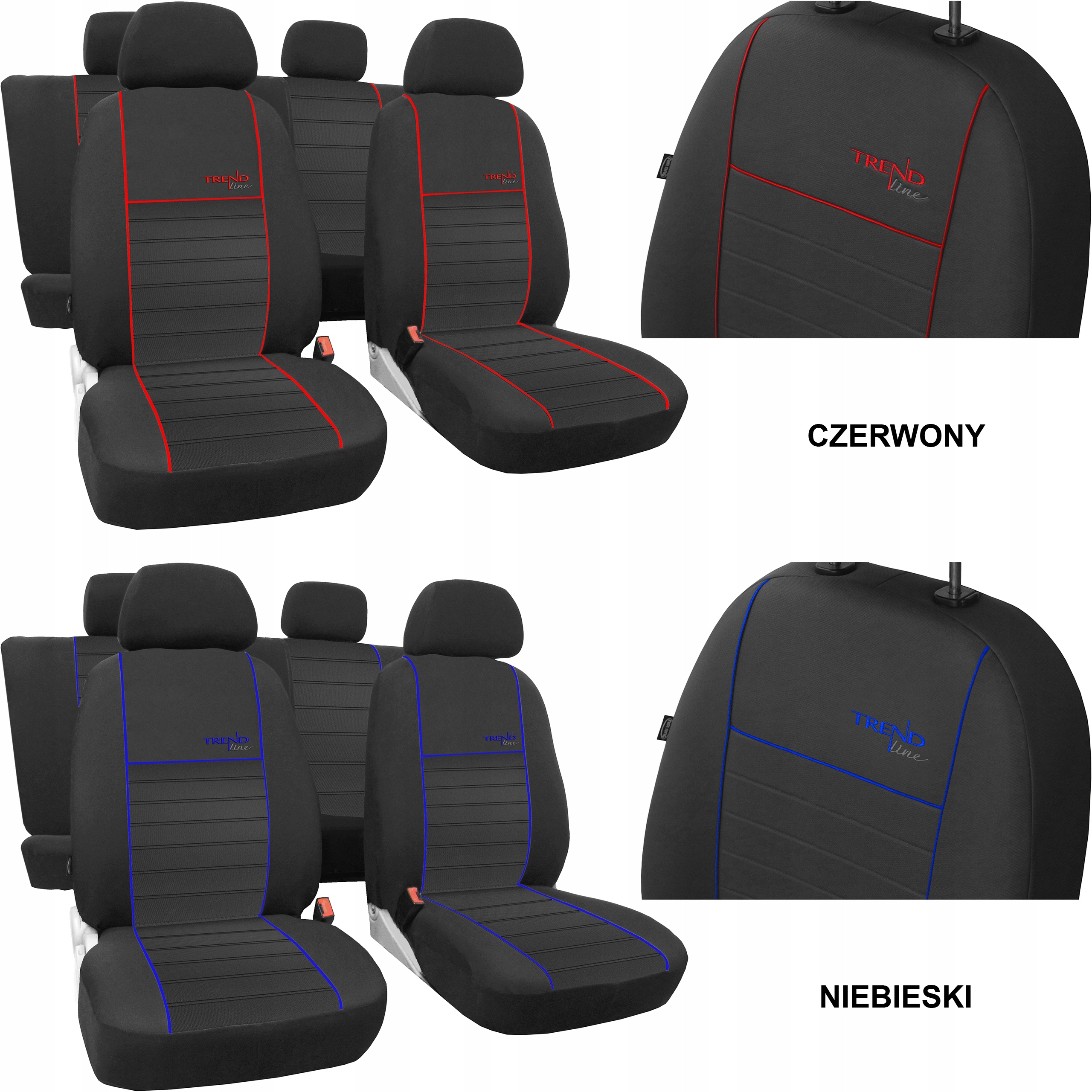 POKROWCE MIAROWE NA SIEDZENIA do AUDI A4 B9 S-LINE Materiał materiał tapicerski