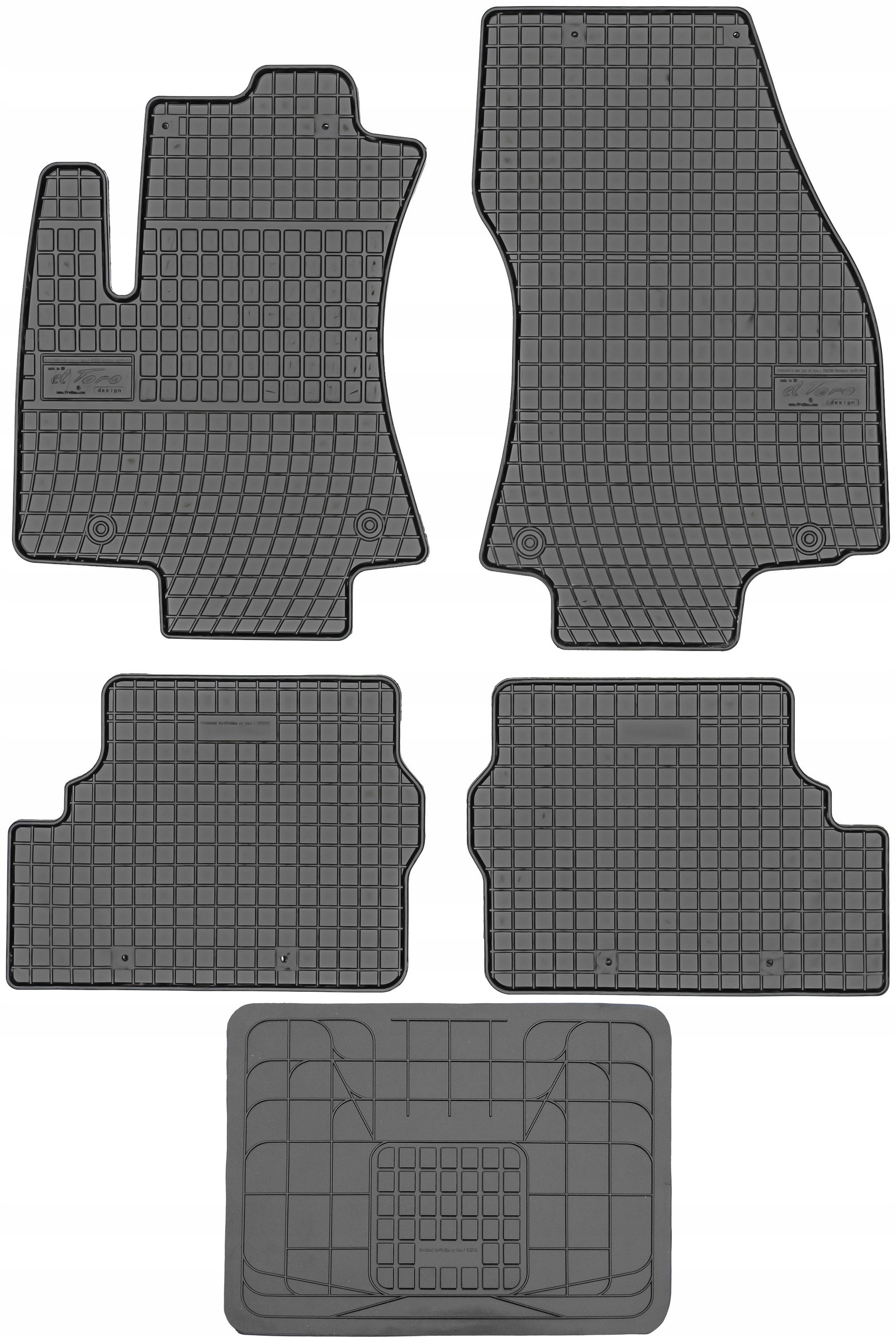 Opel Zafira A 7os 1999-2005 Gumové rohože Frogum Kryt na tunel