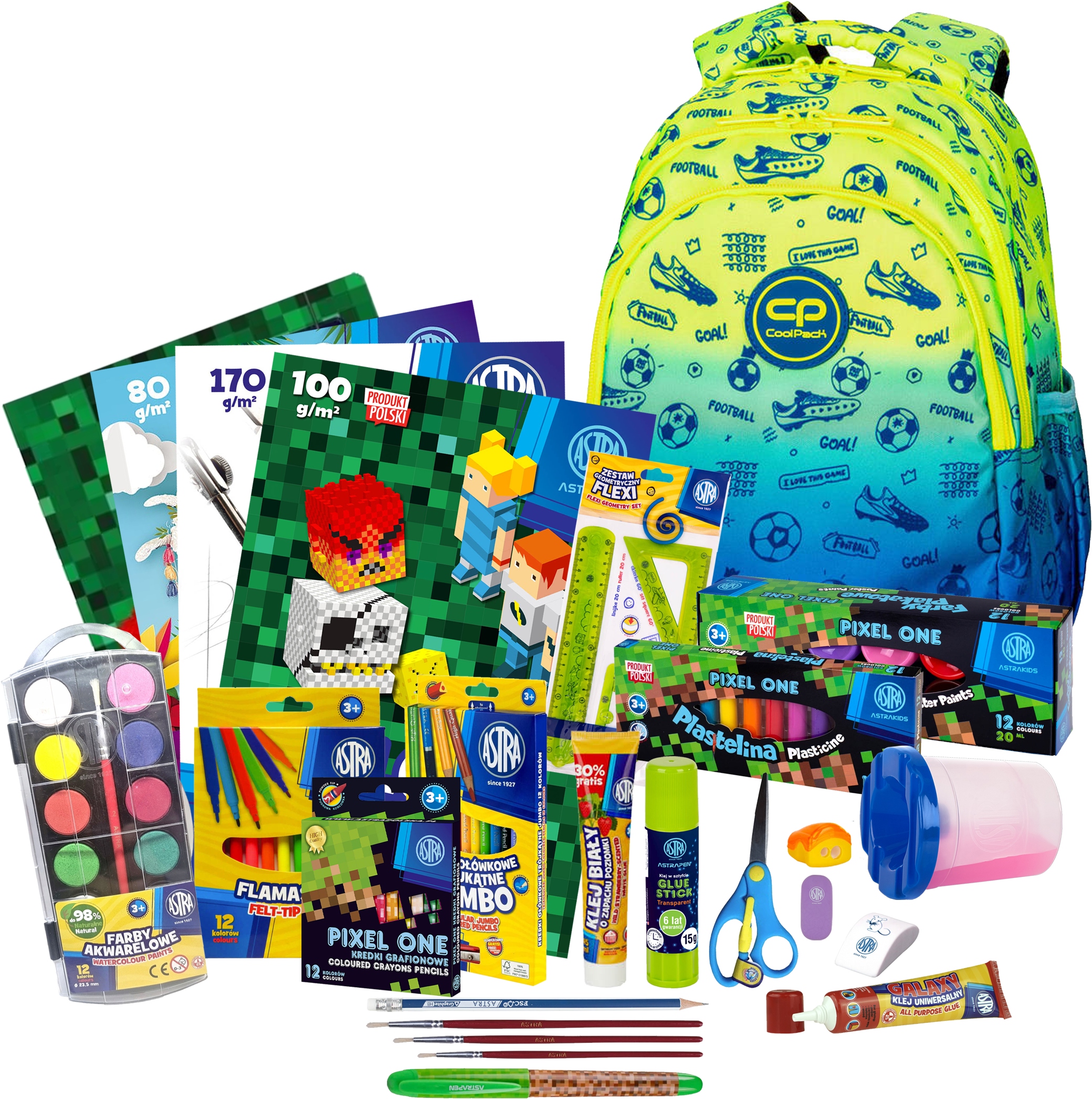 CoolPack plecak szkolny 1-3 klasa tornister Football 2T Wyprawka Astra