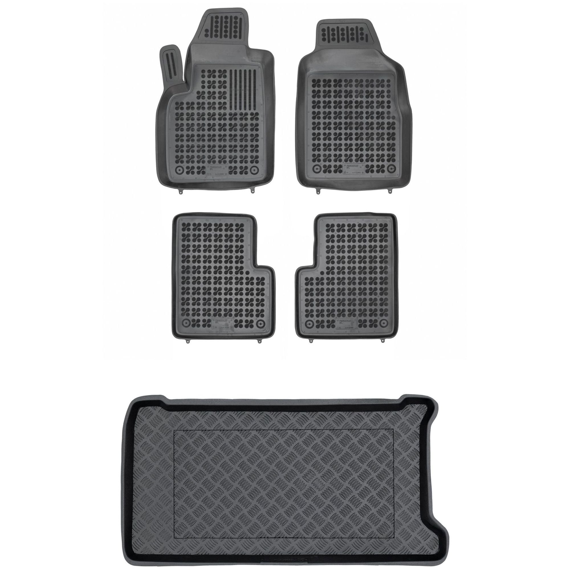 Sada koberčekov a protišmykovej podložky Fiat 500 od roku 2007